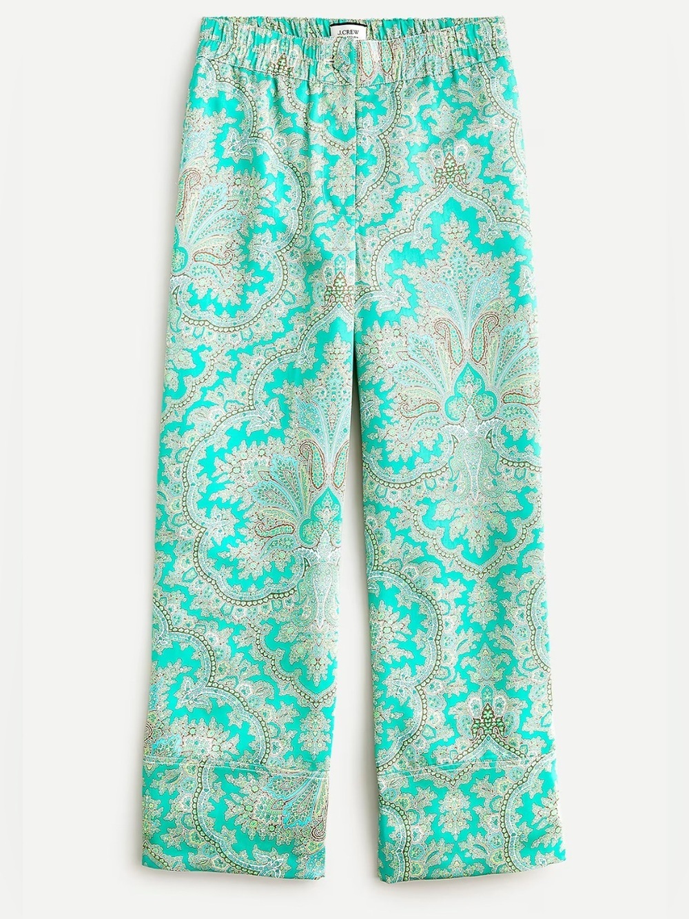 J. Crew Pull-on Crop Pant In Ratti® Pendant Paisley Women